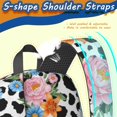 thumbnail image 5 of Pioneer Flower Floral Print Pattern 17" School Backpacks for Teens,Waterproof Oxford Fabric,S-Shape Padded Straps for School,Travel,Hiking,Camping, 5 of 5
