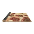 thumbnail image 2 of Ahgly Company Indoor Square Abstract Brown Contemporary Area Rugs, 7' Square, 2 of 4
