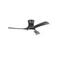 thumbnail image 1 of 52 Inch Flush Mount Ceiling Fan With LED Light-Black, 1 of 5