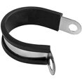 thumbnail image 1 of Clips en P revestidos de caucho, abrazadera de caucho de acero inoxidable de 1"/20 mm, perfectos para instalar tubos blandos, tubos de acero o cables, paquete de 10 TUNC Sencillez, 1 of 3