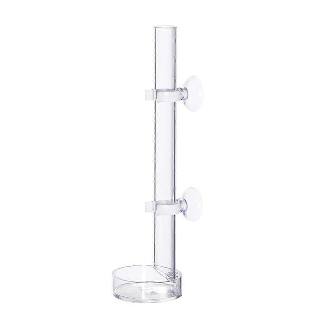 Comedero de acrílico para camarones de 35 cm, cuencos para peces, acuarios, camarones, peces, con 2 ventosas de color transparente