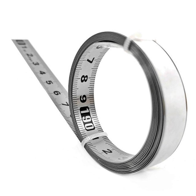 Stainless Steel Adhesive Scale Precision Woodworking Guide Rail Self-Adhesive Tape Measure Metal Rul