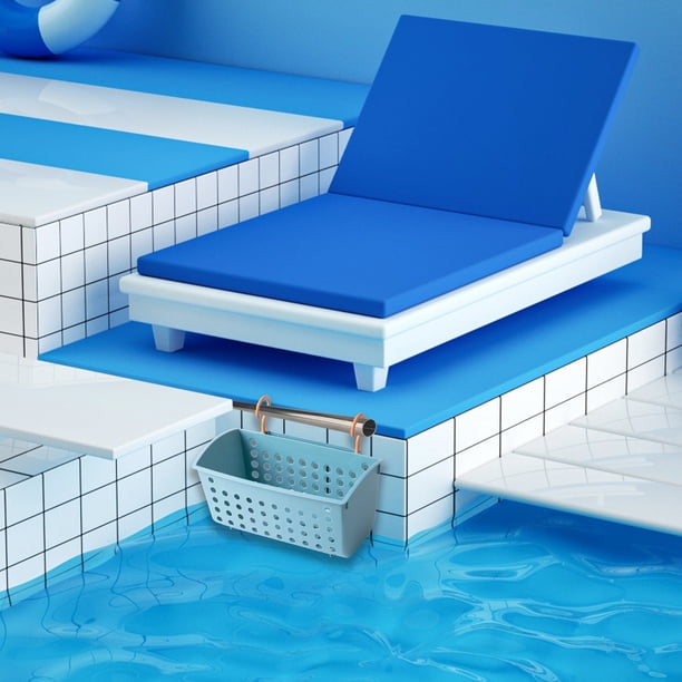 Cesta colgante para piscina, cesta colgante pequeña para cocina, baño, inodoro, pared, de plástico, para colgar en la pared