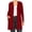 Burgundy, variant on Women's Plus Size Casual Long Sleeves Loose Fit Side Pockets Solid Cardigan