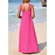 thumbnail image 2 of Vestido de verano PRETTYGARDEN para mujer 2025, con tiras sueltas, rosa, 2 of 8