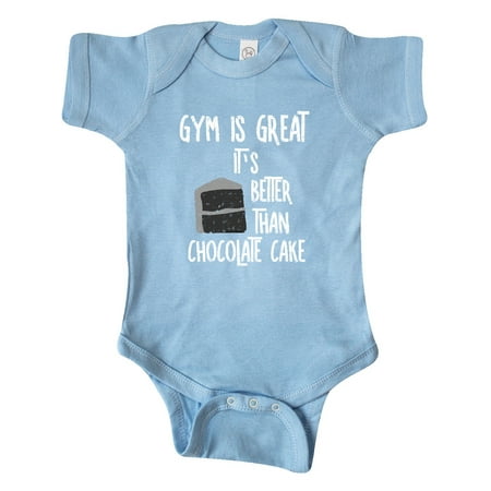 

Inktastic Gym Is Great White Text Gift Baby Boy or Baby Girl Bodysuit