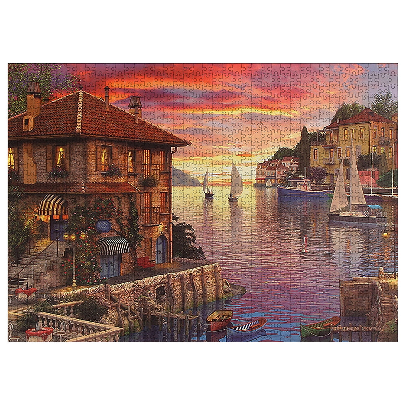 1000 Piece Jigsaw Puzzle Harbor Puzzles For Adults Kids Learning Education Gift 