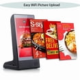 thumbnail image 3 of WeADS Electric Sign with Sensitive Touch 8" LCD Screen and WiFi Connection and High-Capacity Portable Charging,Display Table Signs Stand for Restaurant Menu and Show Fair, 3 of 8