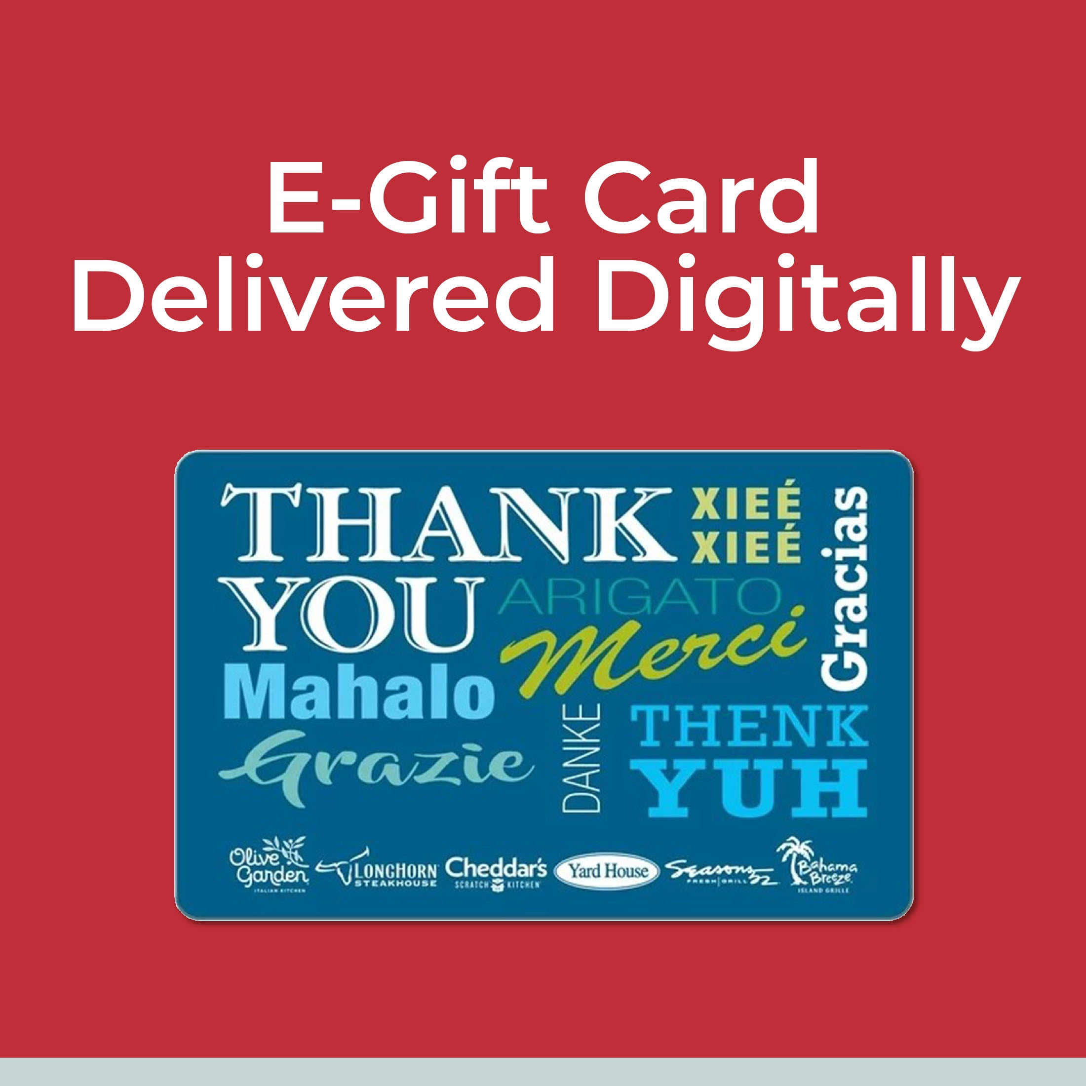 Darden® Restaurants $25 Thank You eGift Card [Email Delivery]