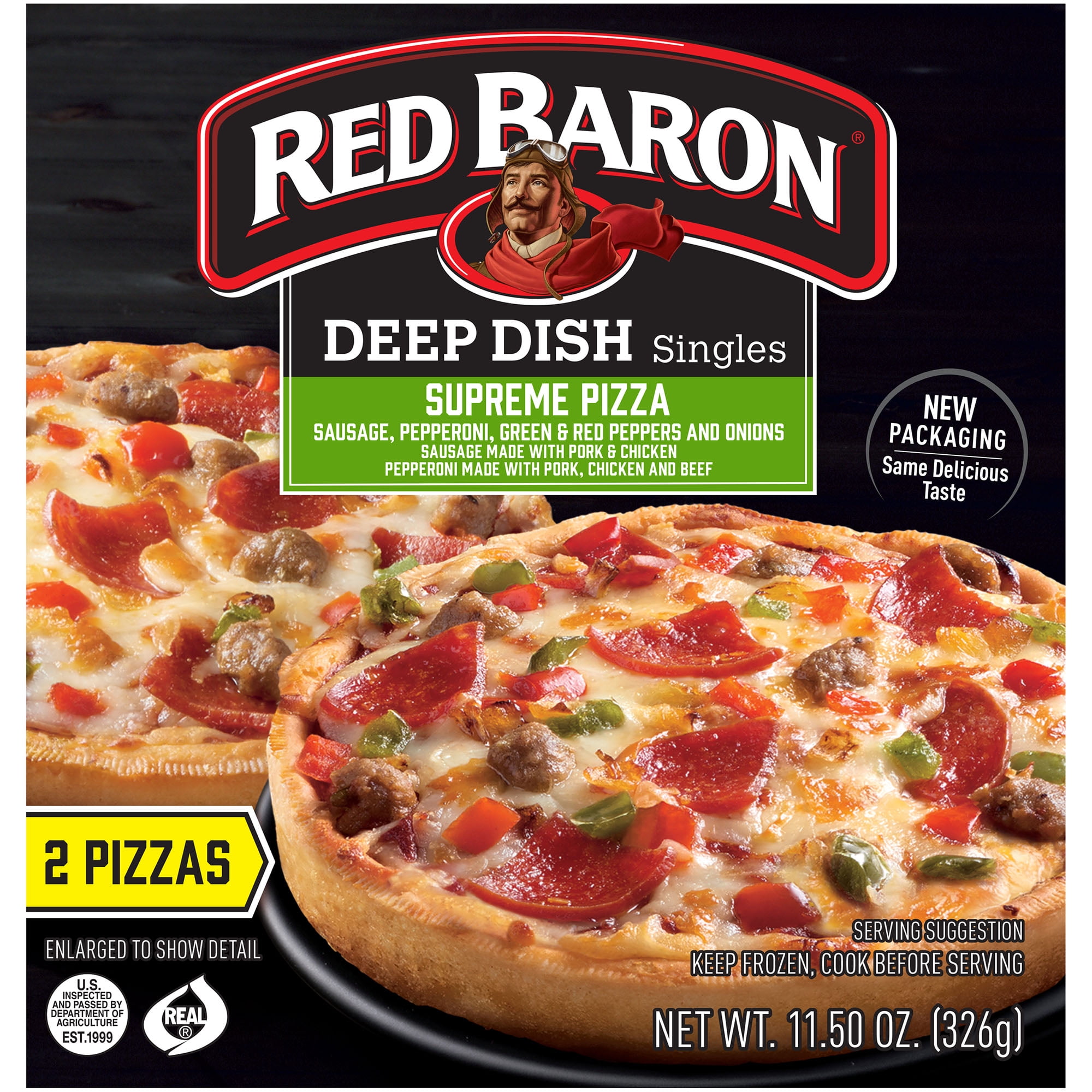 red baron supreme pizza nutrition facts