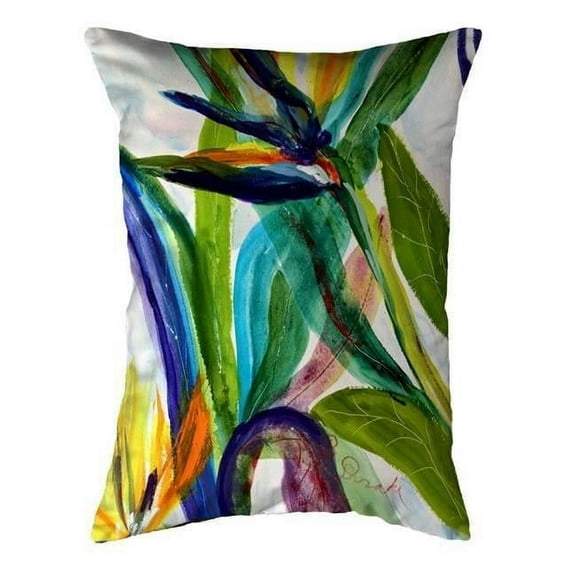 Betsydrake NC1162 16 x 20 in. Teal Paradise II No Cord Pillow