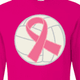 thumbnail image 4 of Inktastic Breast Cancer Volleyball Pink Ribbon Sports Gear Long Sleeve T-Shirt, 4 of 5