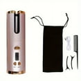 thumbnail image 1 of CNKOO - Fer à Friser Automatique Sans Fil, Résistant à la Chaleur et Sans Fil - Fer de Voyage Portable Rechargeable par USB pour Femmes ZZZ, 1 of 7