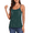 Dark Green, variant on Women's All Over Sequin Top Shimmer Strappy Camisole Sparkly Tank Tops Party Shirts