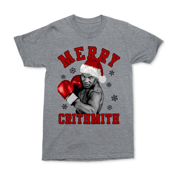 Camiseta con gráfico Changes Merry Crithmith para hombre gris mediana