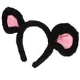 thumbnail image 2 of Bonita diadema con orejas de ratón de peluche suave y orejas de animal de dibujos animados para cosplay, disfraces, fiestas de Halloween y celebraciones de cumpleaños, 2 of 8