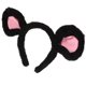 thumbnail image 2 of Bonita diadema con orejas de ratón de peluche suave y orejas de animal de dibujos animados para cosplay, disfraces, fiestas de Halloween y celebraciones de cumpleaños, 2 of 8