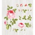 thumbnail image 3 of Floral Duvet Cover Set, Vintage Rose Petals over Wooden Board Background Wedding Romance Design, Decorative 3 Piece Bedding Set with 2 Pillow Shams, Queen Size, Pale Pink Khaki, by Ambesonne, 3 of 3