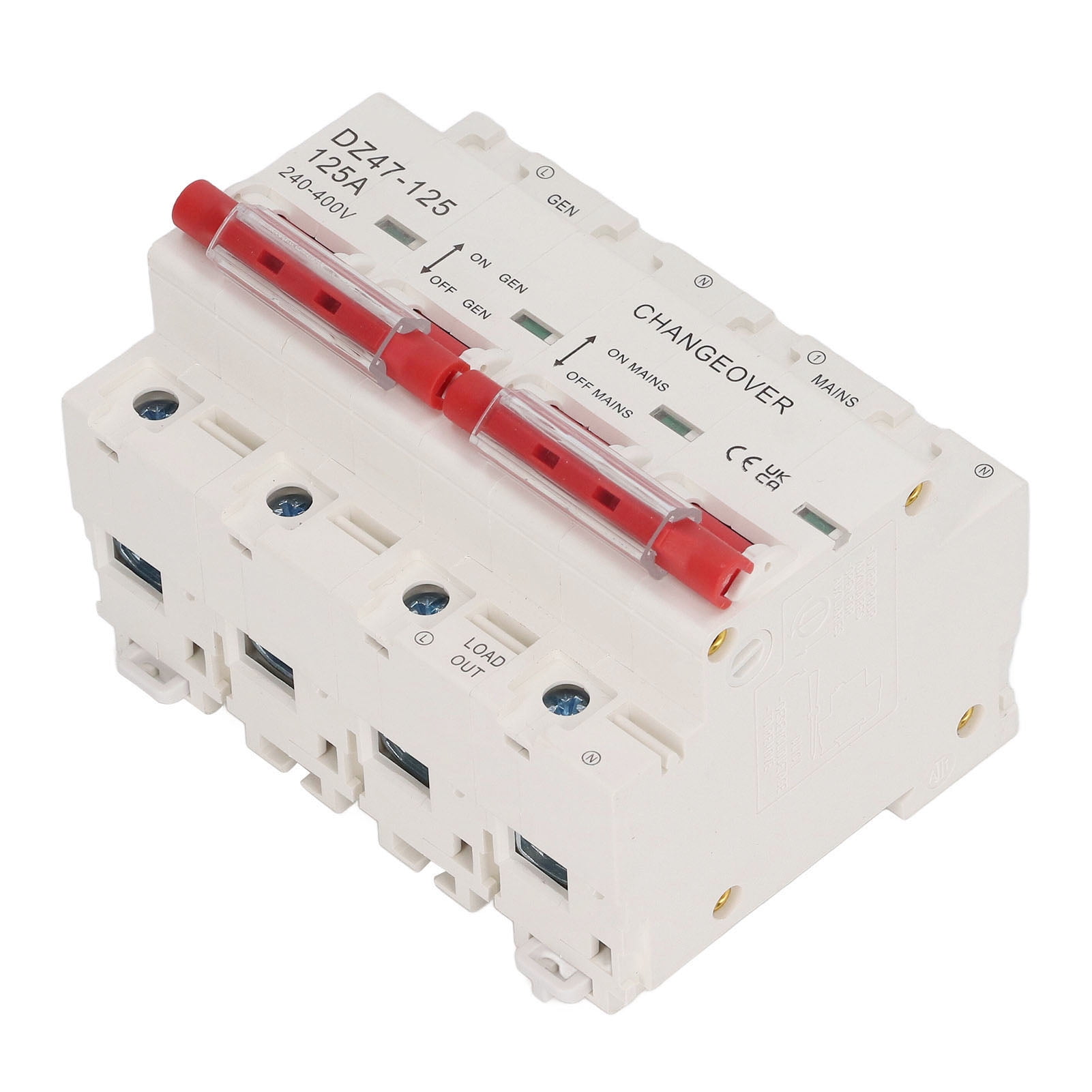 Interlock Circuit Breaker, Dual Power Pa66 125A Protective AC 240400V