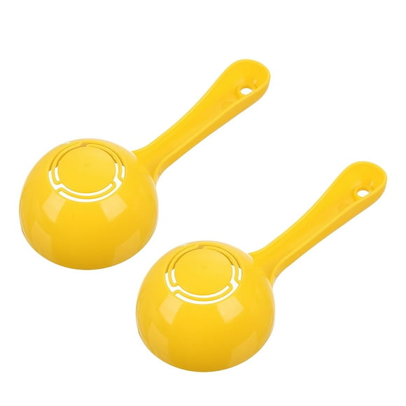 2 cucharas semicirculares para arroz, cucharas para gachas, cucharas para arroz de sushi (amarillas)