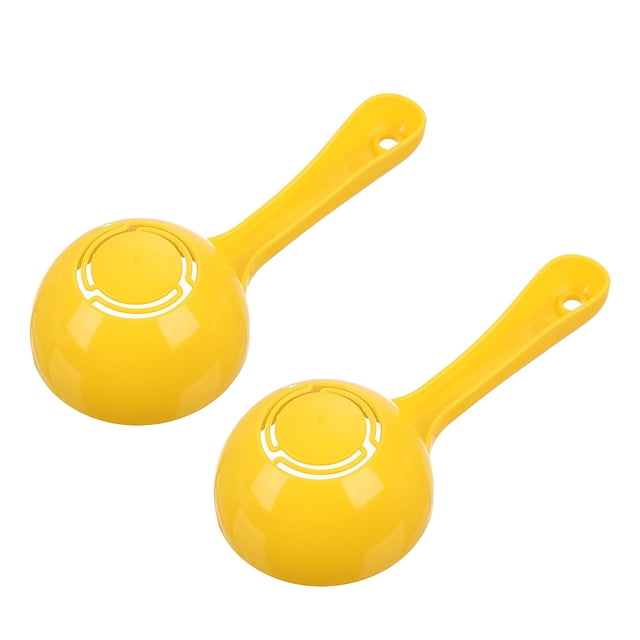 EeaseMX cucharas semicirculares para arroz, cucharas para gachas, cucharas para arroz de sushi (amarillas)