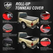Auto Drive Soft Roll up Truck Bed Tonneau Cover Fits 09-18 Dodge Ram 1500 6.5Ft Bed