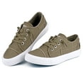 thumbnail image 4 of JENN ARDOR Women Casual Low Top Platform Canvas Sneakers, 4 of 6