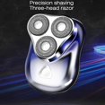 thumbnail image 5 of Triple Head Razor Electric Men's Mini Razor Full Body Wash Portable Rechargeable Beard Razor, 5 of 5