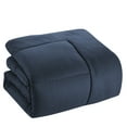 thumbnail image 4 of 8 Piece Embossed Checkered Bed in a Bag Bedding Set, King - Navy Blue, 4 of 5
