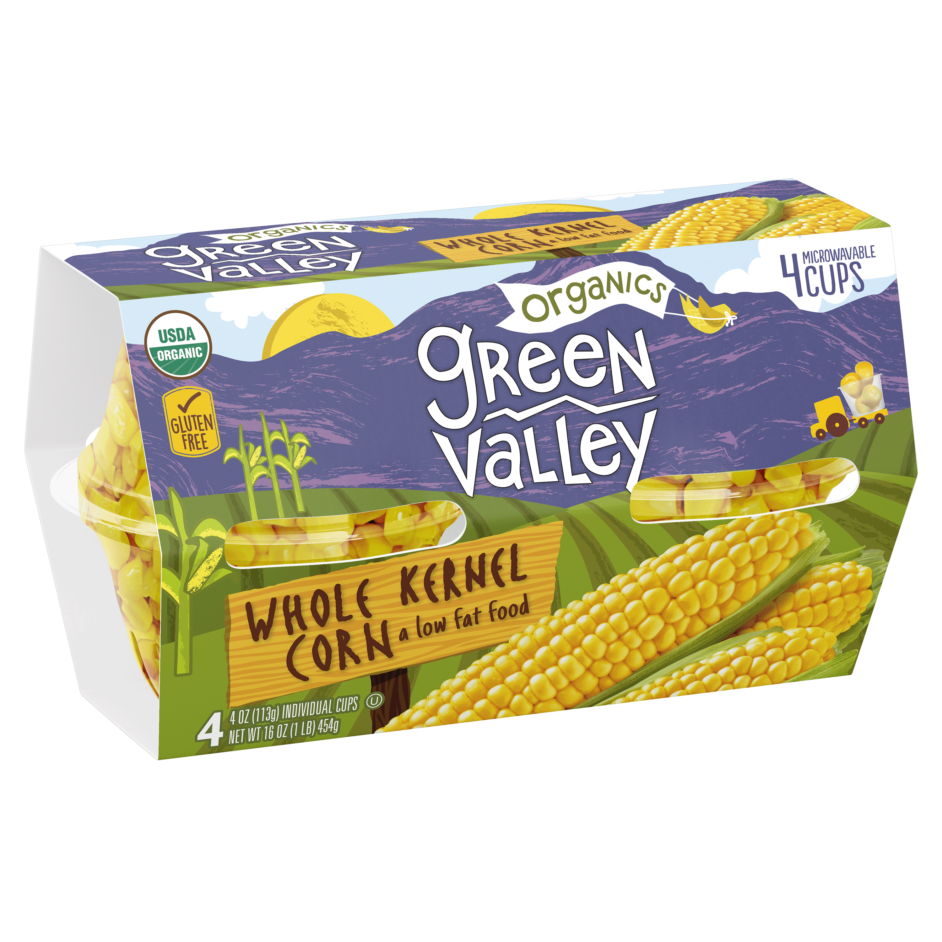Green Valley Organic Whole Kernel Corn, 4 oz, 4 Cups - Walmart.com