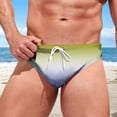 thumbnail image 5 of Mens Swim Briefs Bikini Quick Dry Underwear Drawstring Sport Swimsuit Breathable Beach Soft Thong Underwear M M, 5 of 5