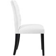 thumbnail image 3 of Modway Duchess 21" Modern Button Tufted Vegan Leather Dining Chair, White, 3 of 4