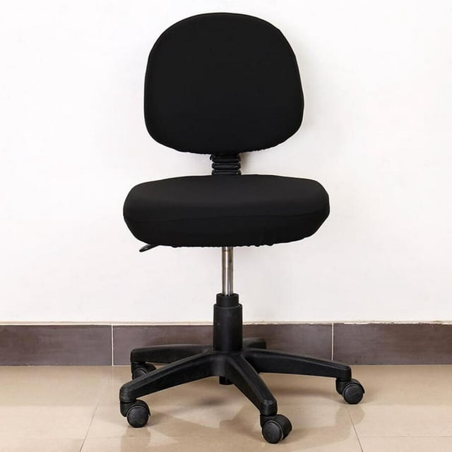 HLONK Office Chair Covers Stretchable Computer Universal Chair Seat Covers Stretch Rotating Chair Slipcovers Washable Spandex Desk Chair Cover Protectors Orange