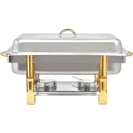 

Miumaeov 8 Quart Stainless Steel Chafing Dish 9L Large Capacity Food Warmer Food Insulation Container Buffet Server for Kitchen Restaurant Banquet