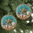 thumbnail image 5 of HCBY Sea-Themed Starfish & Shell Hanging Ornament - Coastal Beach Decor for Wall, Tree or Gift(Blue,3.14"), 5 of 8