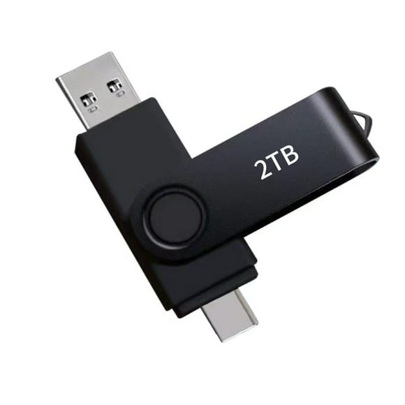 USB Clé 2 To (1864 Go) USB-C et USB-A Clé USB Double Clé USB Jump Drive - Compatible avec Téléphones, Ordinateurs Portables, Tablettes - MAOLAI