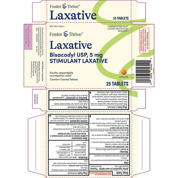 Foster & Thrive Bisacodyl USP 5 mg Laxative - 25 ct