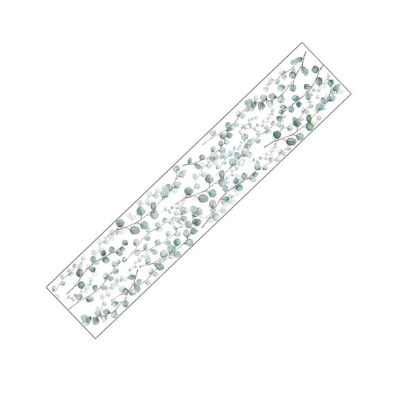 Wosthever Calcomanías autoadhesivas de plantas de hoja verde sin costuras, pegatinas de pared resistentes a desgarros, papel tapiz extraíble, fondo de TV Decoración del hogar Wosthever HA074873-00
