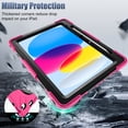 thumbnail image 5 of GEAK Compatible with Apple iPad A16 11th/10th Generation 11 inch Case with Screen Protector, 360° Shockproof Stand Cover Case with Pencil Holder for iPad 10th 11th Gen 2025, 5 of 8
