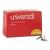 Universal Thumb Tacks, Steel, Silver, 5/16", 100/Pack
