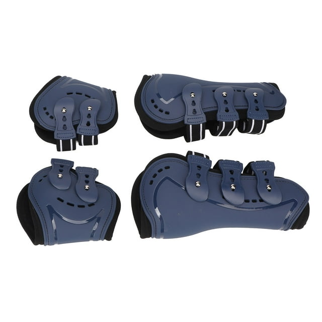 Bottes de Tendon de Cheval, PU Shell Tendon Fetlock Bottes de Garde de Garde pour l'Équitation Amortissant les Chocs Protection de la Compétition Ouverte devant le Saut Tendon Bottes de Chevaux