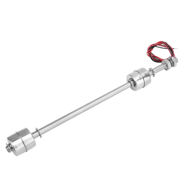 Interrupteur Flottant Double Boule en Acier Inoxydable DC 0110V Contrôleur de Niveau d'Eau pour Réservoir Évier Aquarium, Portée d'Action 10 mm, Processus d'Admission d'Eau Normal