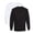 Black+White 2 Pack, variant on Men's Heavyweight Cotton Long Sleeve T-Shirts, Tee Shirt 100% Cotton Crewneck Tee (Heather Charcoal, L)