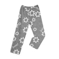thumbnail image 5 of Fabrcox Womens Pajama Pants Flannel Halloween Ghost Print Sleep Pants for Women Fall Winter Warm Plush Thicken Comfy Women Pj Pants Gray XXL, 5 of 8
