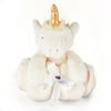 Parent's Choice Baby & Toddler White & Rainbows Blanket & Plush Unicorn Toy Set for Baby Boy or Baby Girl