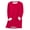 Red, variant on LEAVINGSUO Fall 3/4 Sleeve Shirts for Women,Fashion Women's Casual Long Sleeve Solid Ladies Sweatshirts Blouse Tops Red XXL
