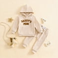 thumbnail image 2 of Towmus Toddler Baby Boy Clothes Fall Winter Outfits Embroidery Daddy's Mini Hoodie Sweatshirt & Joggers Pant Set, 2 of 8