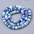 thumbnail image 2 of Handmade Polymer Clay Beads Strands Heishi Beads Disc/Flat Round Mixed Color 6x0.5~1mm Hole: 1.8mm about 290~320pcs/strand 15.75 inch~16.14 inch, 2 of 2