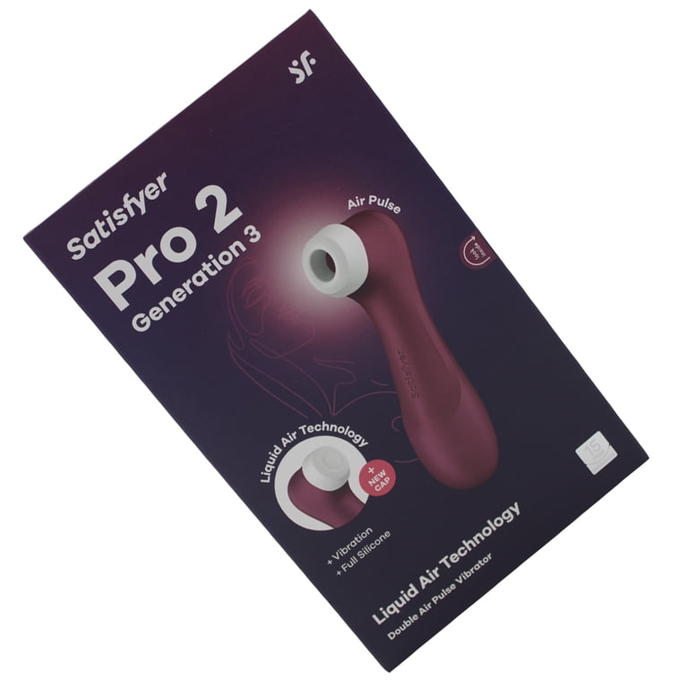Satisfyer Pro 2 Generation 3 - Air-Pulse Clitoris Stimulating Vibrator with  Liquid-Air Technology - Non-Contact Clitoral Sucking Sex Toy for Women,  Waterproof, Rechargeable (Wine Red)