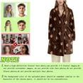 thumbnail image 2 of Rohuuque Women's Robes with Hood Thick Flannel Robe Long Hooded Bathrobe Plush Brushed Cotton Soft Cozy Sleepwear Night Dress Coffee, 2 of 6